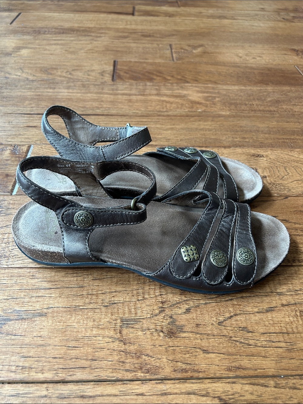 Dansko Jess Strappy Slingback Sandals Bronze Metallic Comfort Shoes Size 41